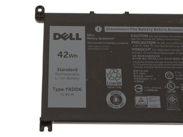 YRDD6 Laptop Battery Compatible with Dell Inspiron 5485 5491 5493 Vostro 5481 5490 Series Inspiron 3481 VM732 0VM732 01VX1H-- MPN: YRDD6 - Image 2