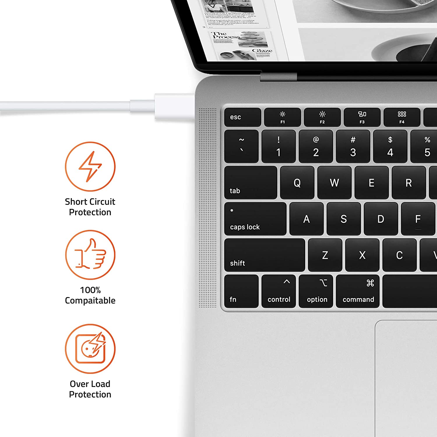 Apple 30 Watts USB Type C Laptop Adapter/Charger Compatible with MB Air 13” (20V,1.5A) 2018 - Image 4