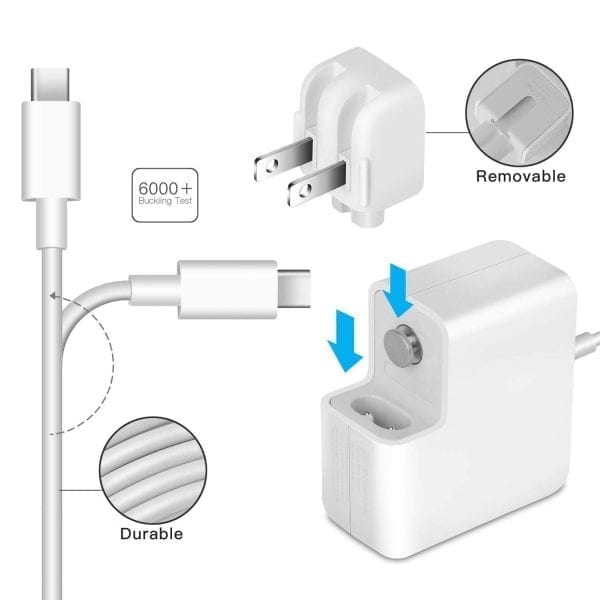Apple 87W USB-C Power Adapter and USB-C Charge Cable MacBook Pro (15-inch, 2018) MacBook Pro (15-inch, 2017) MacBook Pro (15-inch, 2016)-- MPN: Apple 87W USB-C - Image 3