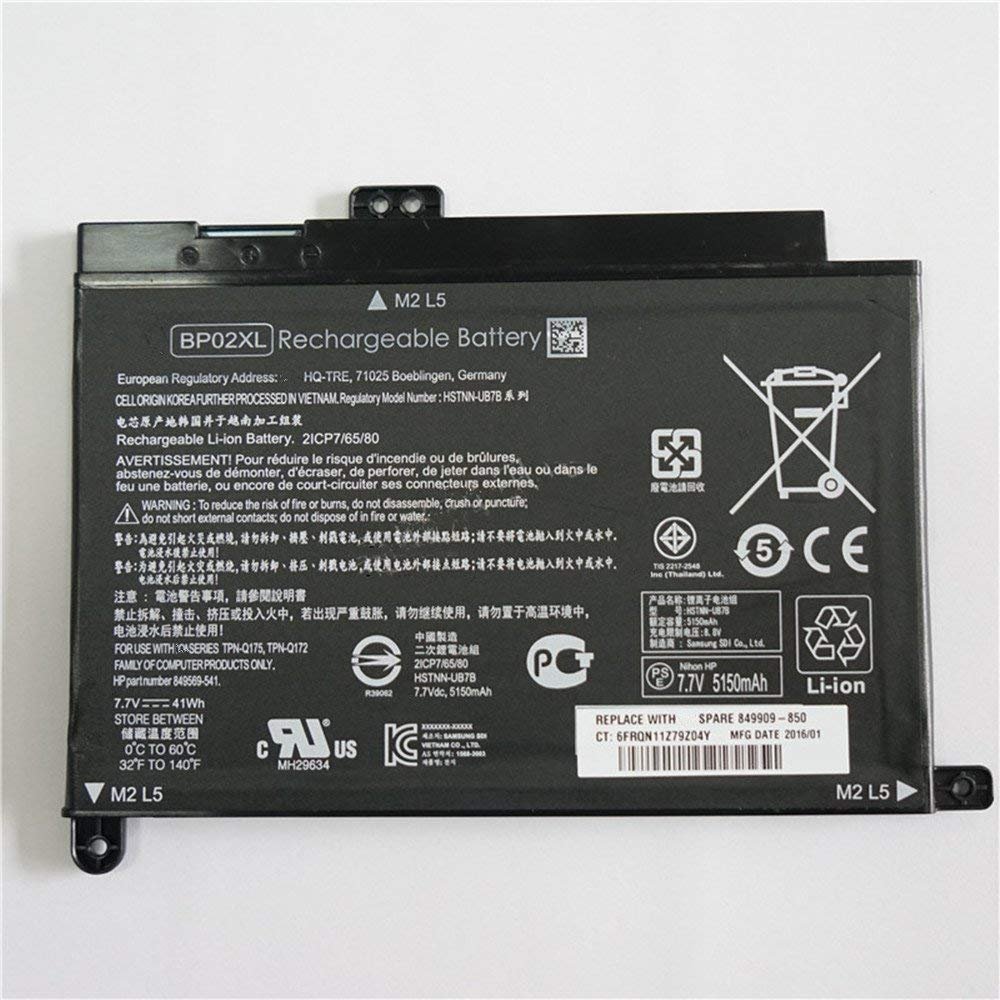 HP Pavilion 15-AU000NK - 2 Cell BP02XL HP original Laptop Notebook Battery-- MPN: BP02XL - Image 2