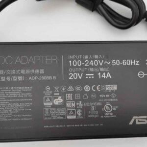 ASUS Original 280W 20V 14A 0A001-00610500, ADP-280BB B Laptop Charger for ASUS G703GI-E5032T-- MPN: ASUS 280W 7.4mm