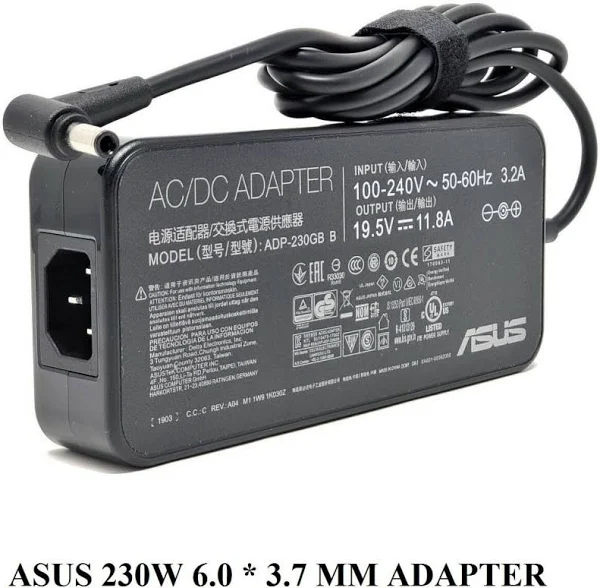 20V 12A 240W Original laptop charger for Asus ADP-240EB B, ROG Zephyrus GX502L-- MPN: Asus 240W 6mm